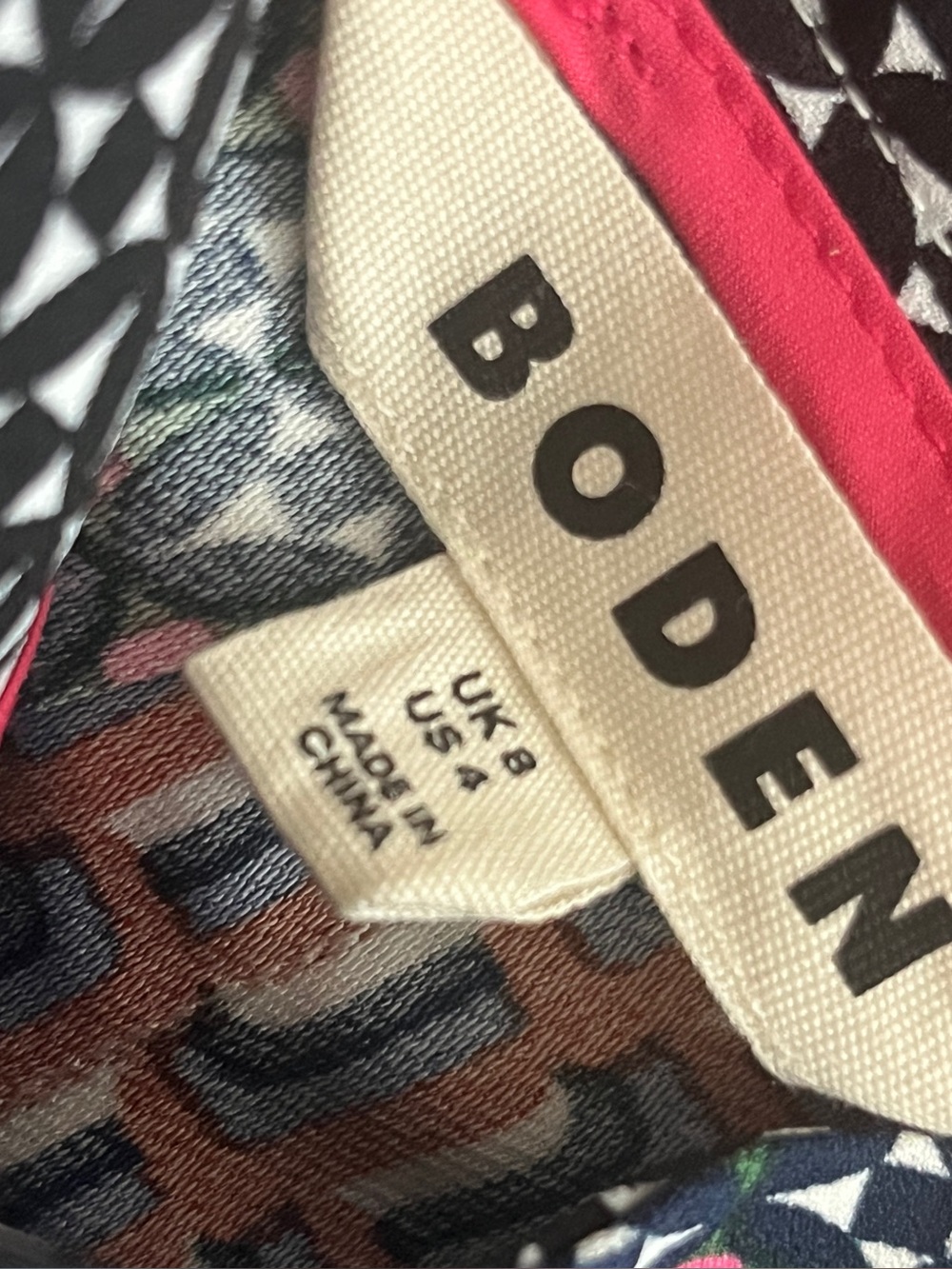 Boden Knife Pleat Midi Skirt in Blue, Green & Burgundy, new without tags - Picture 5 of 6